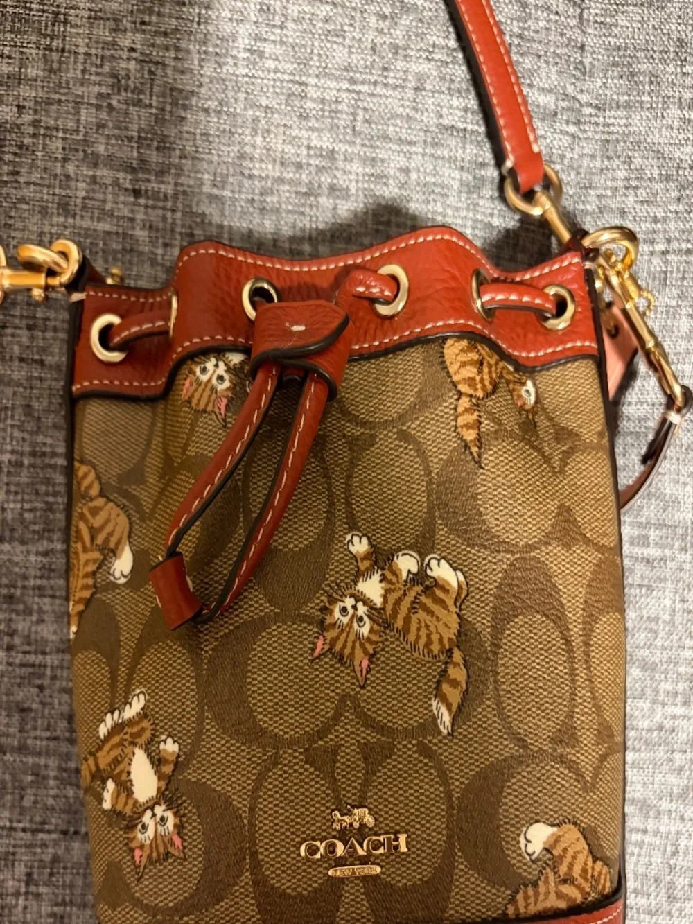 Catastic Coach Bucket Purse